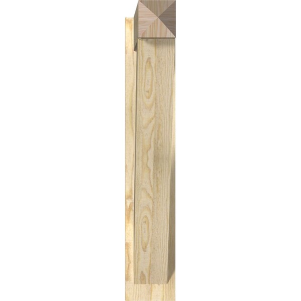 Traditional Rough Sawn Arts And Crafts Outlooker, Douglas Fir, 6W X 26D X 34H